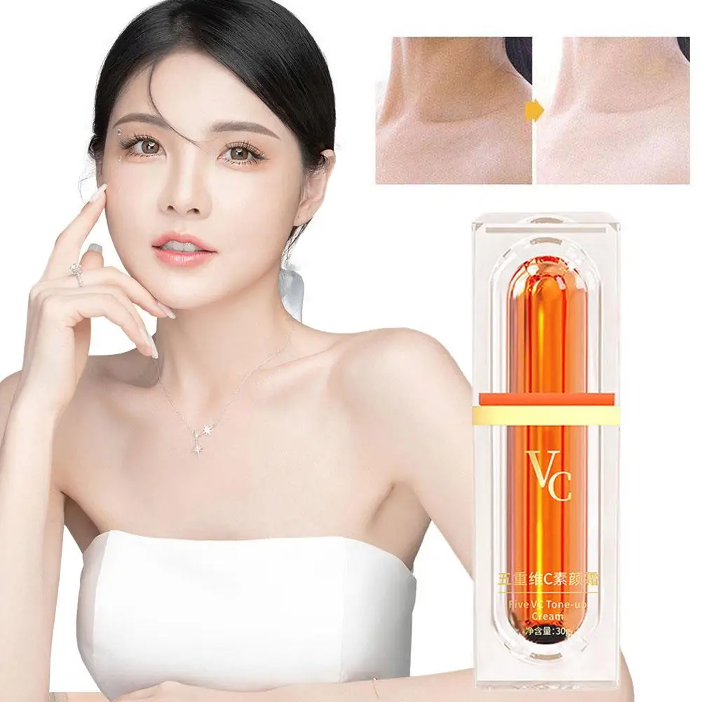 فيتامين C كريم وجه للبشرة العارية خفيف شفاف مشع بش...