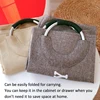 Large Laundry Basket Collapsible Fabric Hamper Foldable Handles Waterproof Portable Laundry Storage Basket Dirty Clothing Bin 6