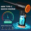 60000 RPM Cordless 3-speed Air Duster Compressed Blower Electric Wireless Air Gun Computer Keyboard Camera Cleaning Dust Blowing 5
