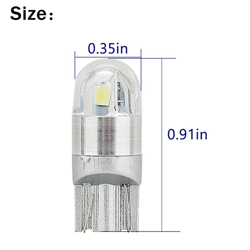 6000K Canbus T10 168 194 W5W Dome License Side Marker LED Light Bulb White 30Pcs Led Bulbs
