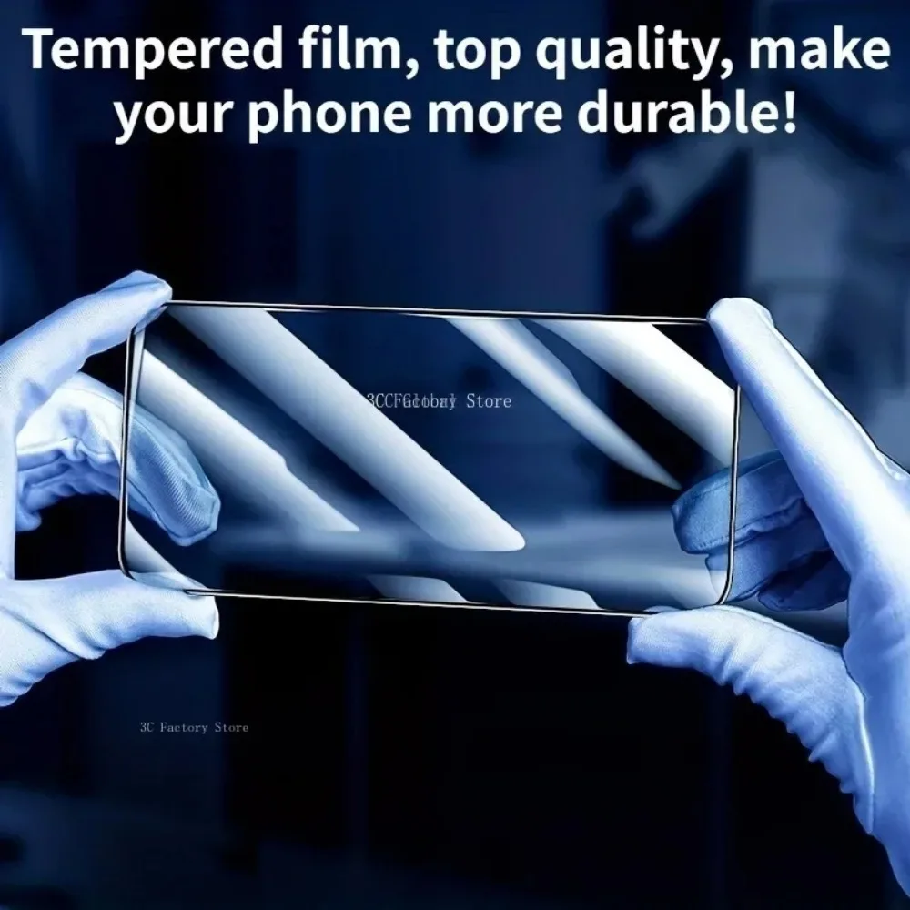 Premium 3-Piece Tempered Glass Screen Protector Set with Lens Films