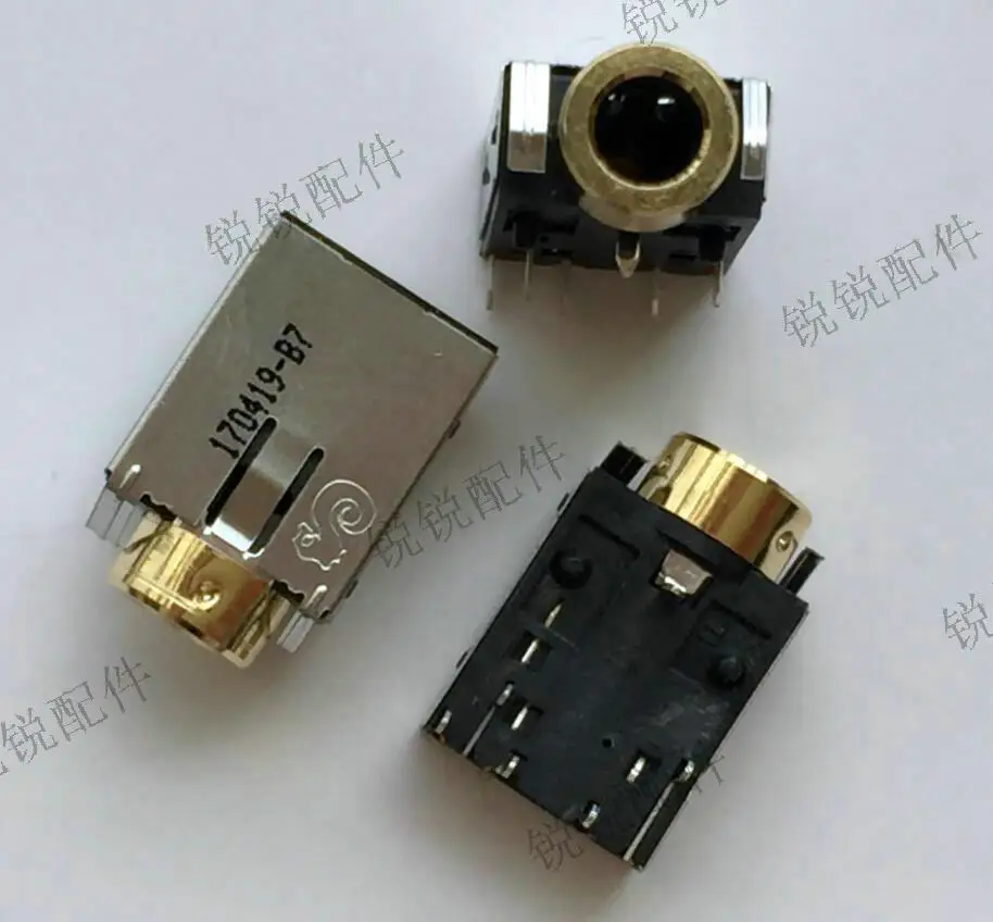

Free shipping For 3.5 Audio Mother socket Laptop headphone jack 6P copper ring with shrapnel audio jack