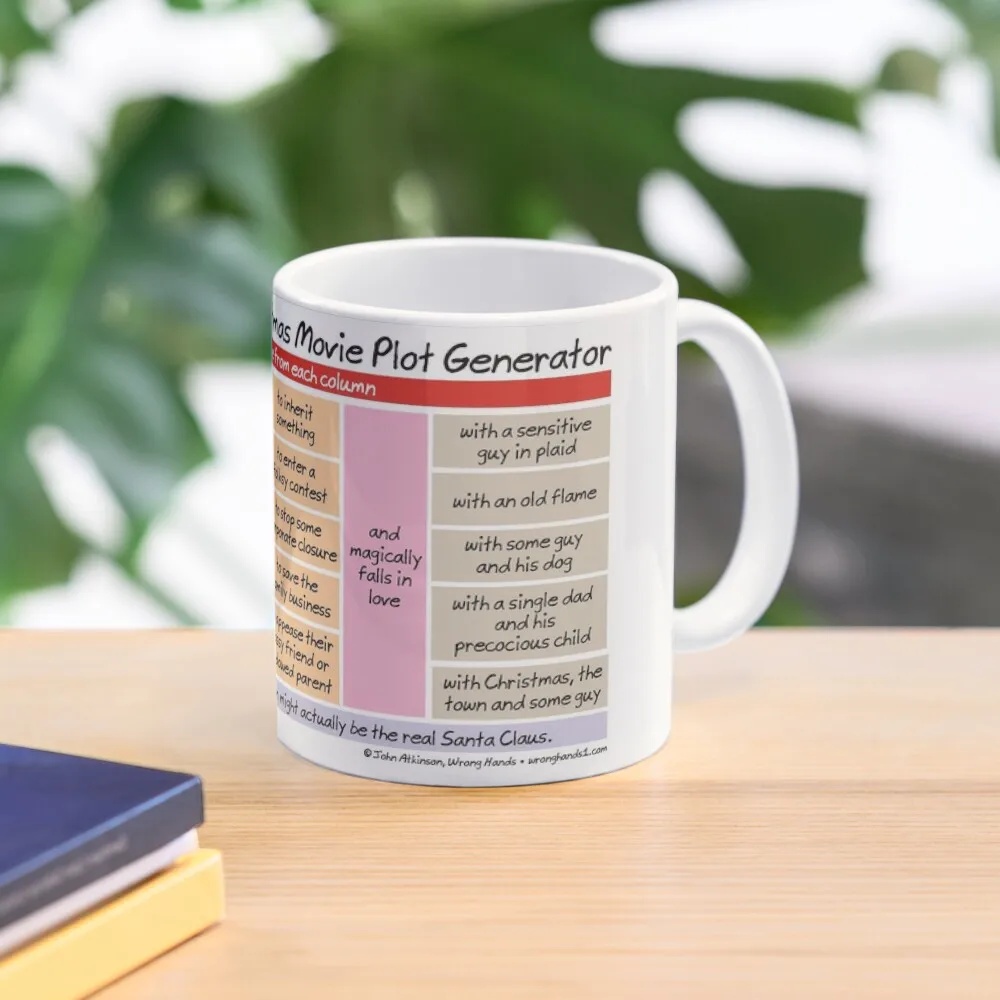

Made-for-TV Christmas Movie Plot Generator Coffee Mug Funny Cups Large Funnys Mixer Mug