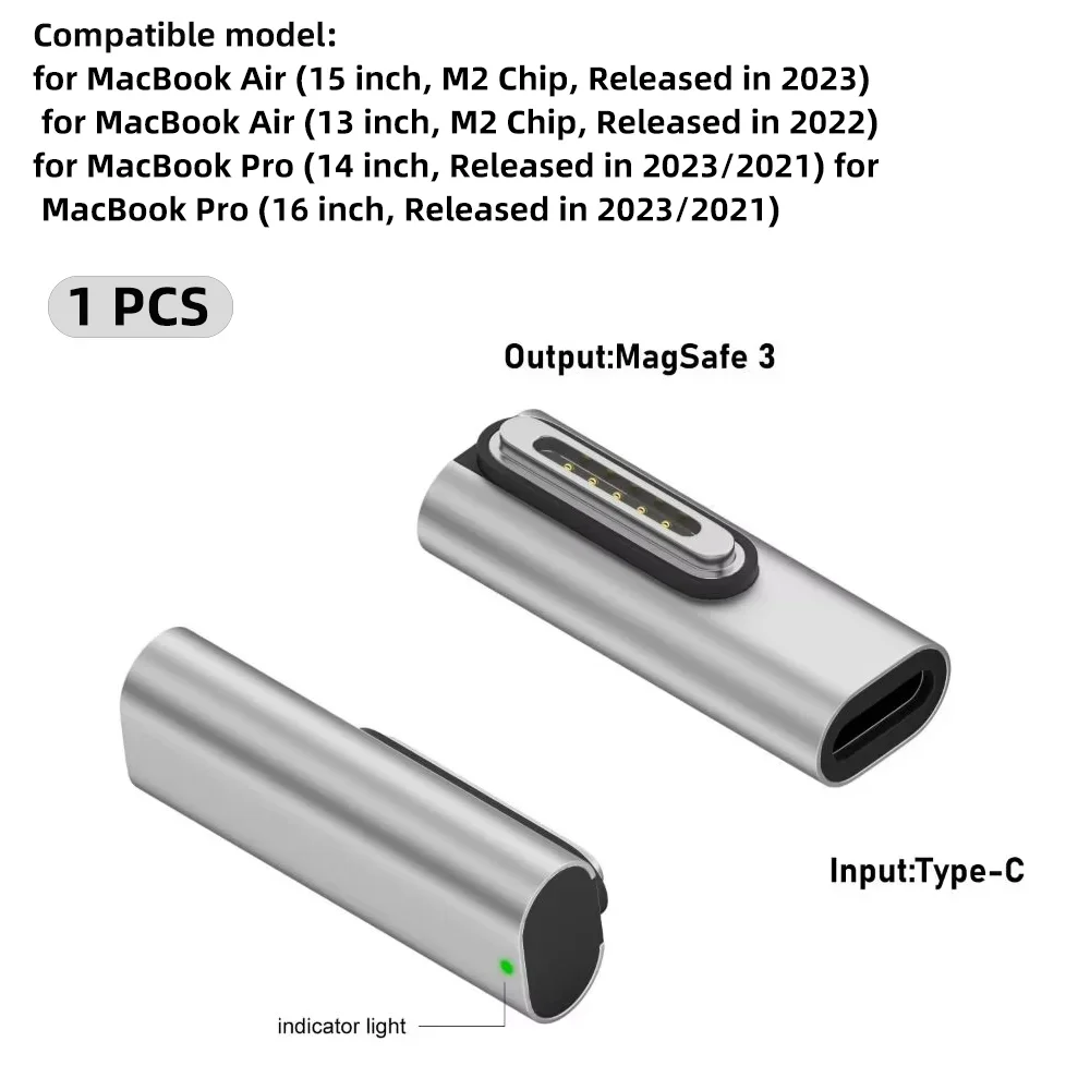 Zinc Alloy Type-C Female to Magnetic USB-C PD 140W Fast Charging Adapter Connector