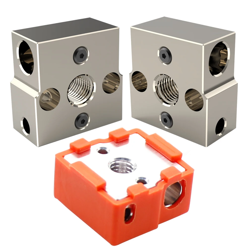 CR-6 SE 알루미늄 금속 히터 블록, 도금 구리 히트 블록, CR6 SE 히트 블록 실리콘 양말, CR-6 SE/CR-6 MAX SE와 호환 가능
