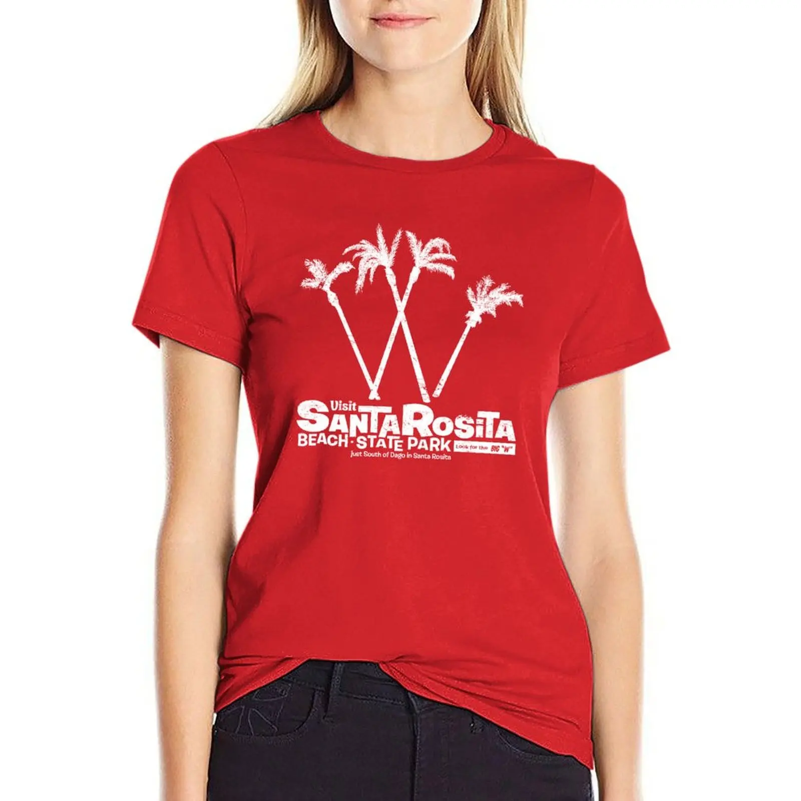 Santa Rosita Beach State Park T-Shirt T-Shirt Dress For Women Graphic Women Tops