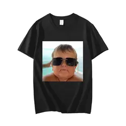 Hasbulla Fighting Themed Oversized Graphic Streetwear Tee - XXXL (Q05542 Black)