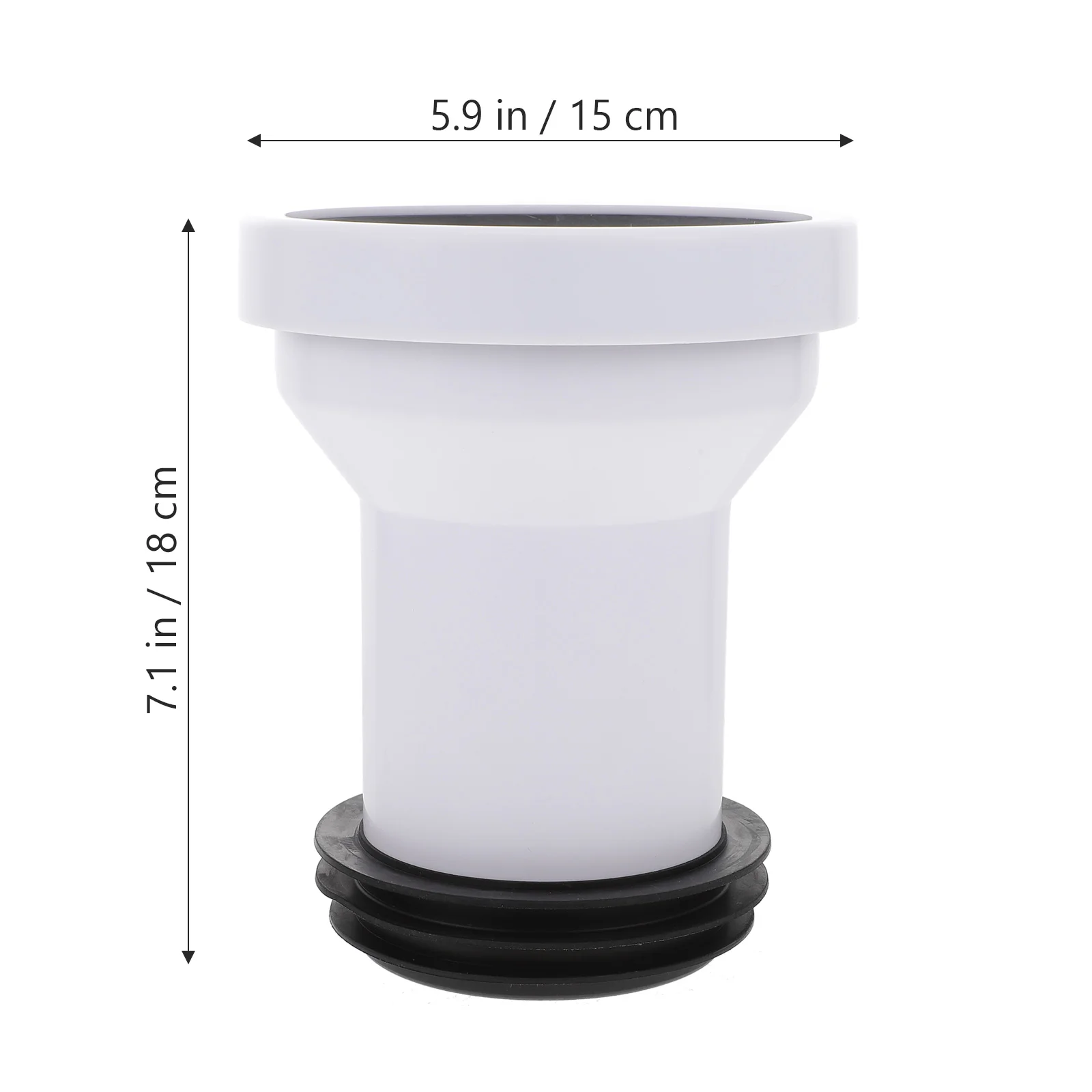 Toilet Straight Extension Pipe Anti leak Seal Connecting Hose Simple Design Prevents Odor Leakage Easy Installation Practical