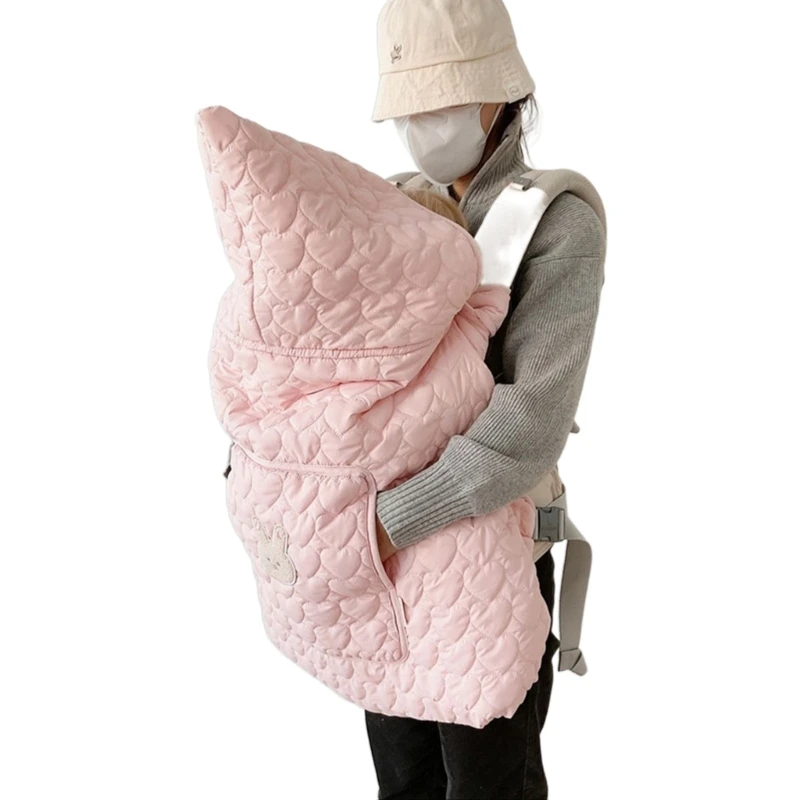 

Convenient Baby Poncho Blanket Newborn Wrap Perfect for Sleep Travels & More