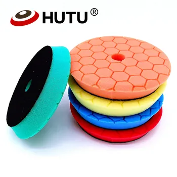 HUTU-3/5/6 인치 스폰지 연마 패드, 자동차 액세서리 키트, 자동차 왁스 125mm, 자동차 헤드 라이트, 연마 디스크, RO/DA 폴리셔