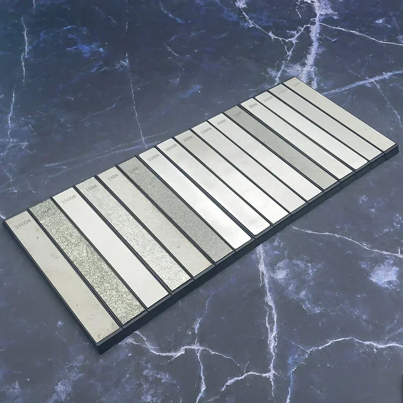 16x2cm Professional Diamond Sharpening Stone Grit 80-3000# Whetstone Knives Open blade Tool DIY Woodwork Accessories Kitchen knife sharpener kitchen knife sharpener knife sharpening stone diamond sharpening stone