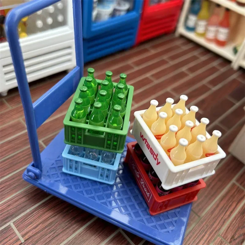 Dollhouse Miniature Food Play Model Mini Soda Milk Mineral Water Sprite Bottles Drinks Modle Kitchen Doll Play House Photo Props 4