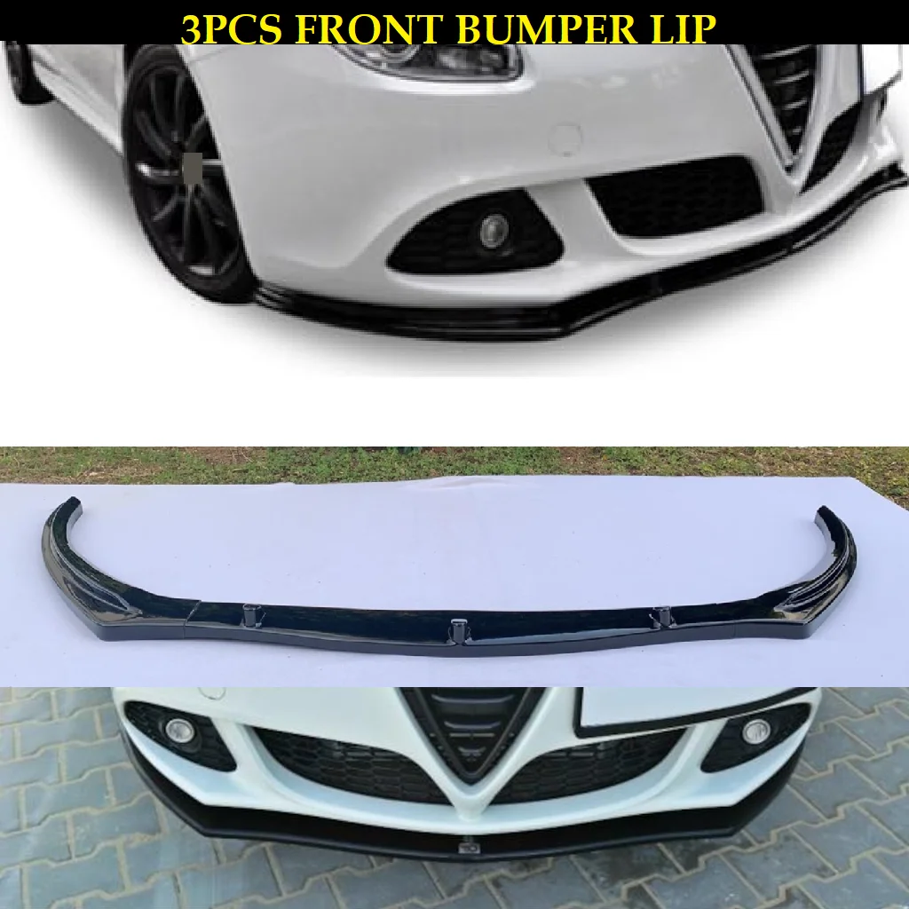 Per Alfa Romeo Giulietta Paraurti Anteriore Kit Corpo Labbra Spoiler Splitter Diffusore 3 Pezzi Plastica Abs Di Alta Qualità Professionale