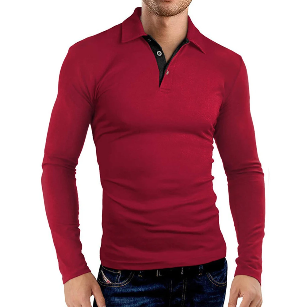 

Top Shirt Fall Long Sleeve Male Outdoor Slim Spring Top Turn-down Collar 3D Print Brand New Club Daily Fashion