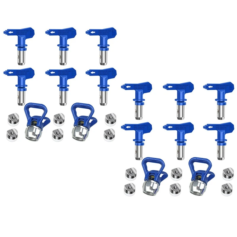 

2 Set Airless Paint Nozzles Set,Reversible Spray Tips Airless Paint Sprayer Nozzle Tips Airless Sprayer Spraying