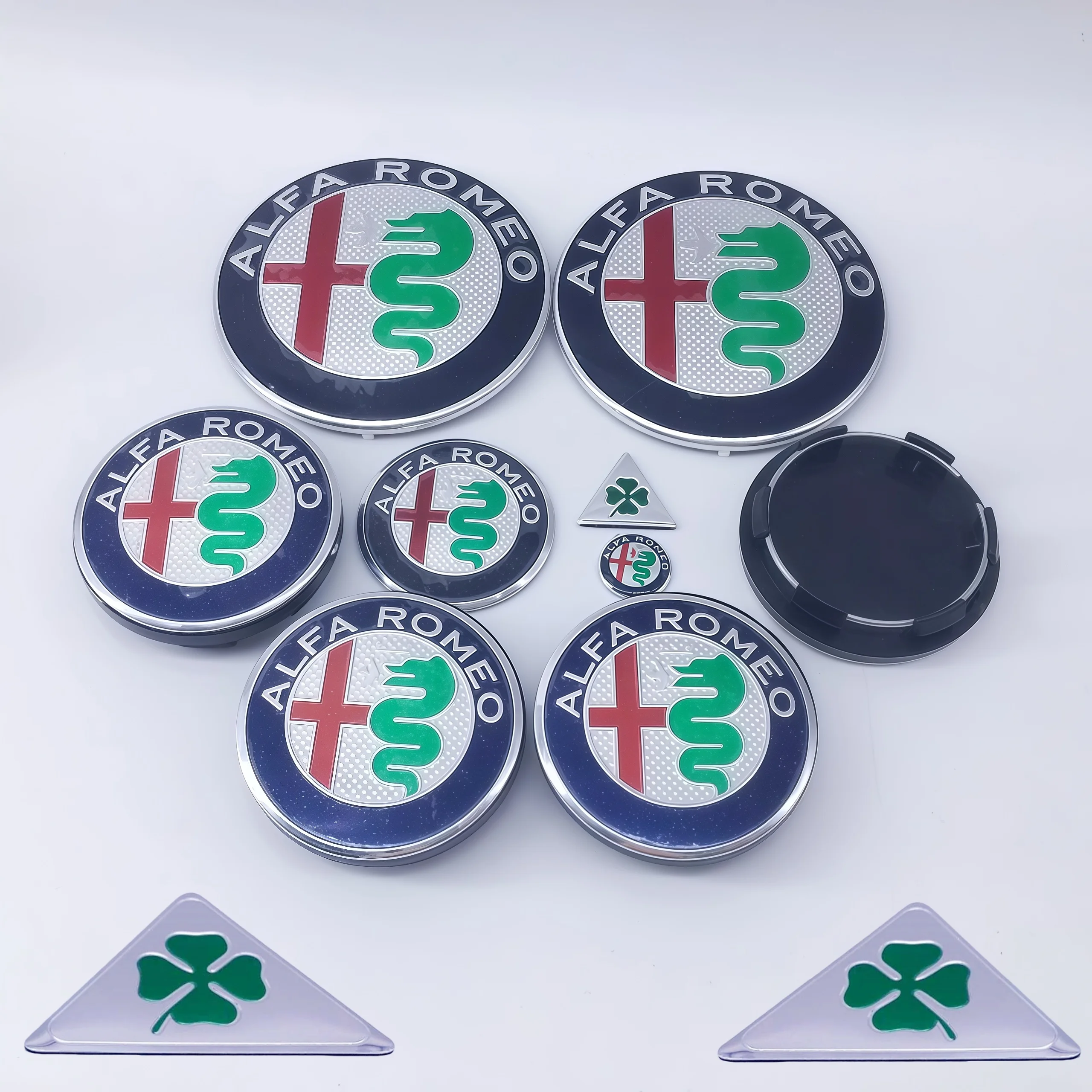 Premium Wheel Center and Emblem Set – 11-Piece Collection