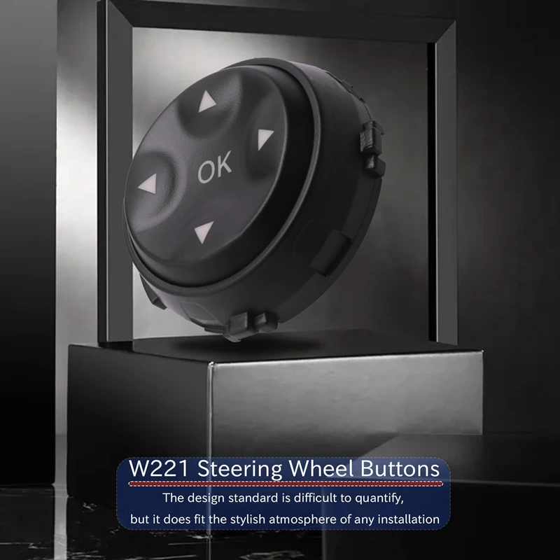 

Автомобильная Многофункциональная кнопка рулевого колеса для Mercedes-Benz W221 S-Class S280 S300 S350 S400, Черная