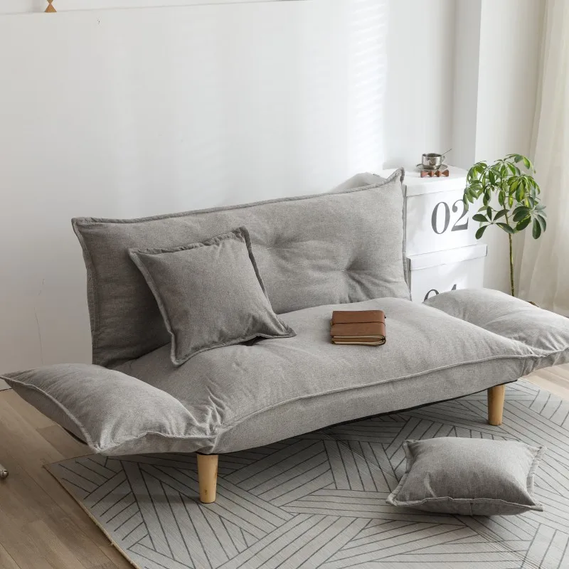 Small Apartment Simple Modern Sofa Couch Japanese Style Adjustable FoldableLoveseat Living Room Reclining Multifunctional Sofa