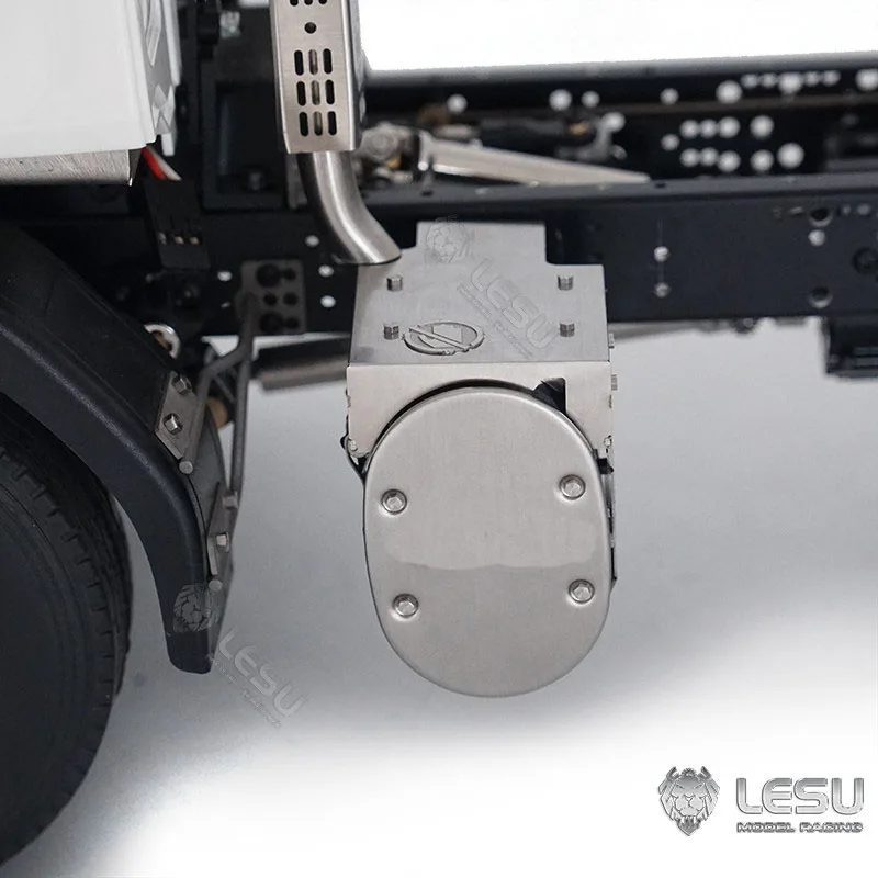 LESU Modell-Auspuffrohr für Tamiya 1/14 LKW-Modell Spielzeug Schlamm-LKW Fe/Vm Metall-Auspufftank G-6110 Modifikation