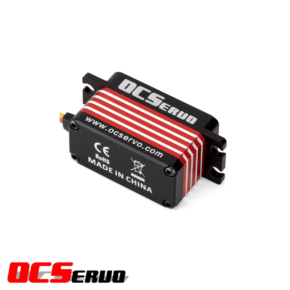 Servo OCSERVO OCS-352HV 3.5kg RC pour Drone Avion Voiture - Blanc/Rouge/Jaune