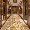 European Style Flower 3D Luxury Long Corridor Carpet Non-slip Stairway Home Decor Rug Runner Customizable Aisle Rug Kitchen Mat 4