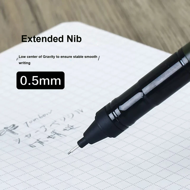New Tombow Monograph Tune 0.5 Mechanical Pencil Retro Dark Color Style Shake Out Lead Japan Stationery Gift for Back to School