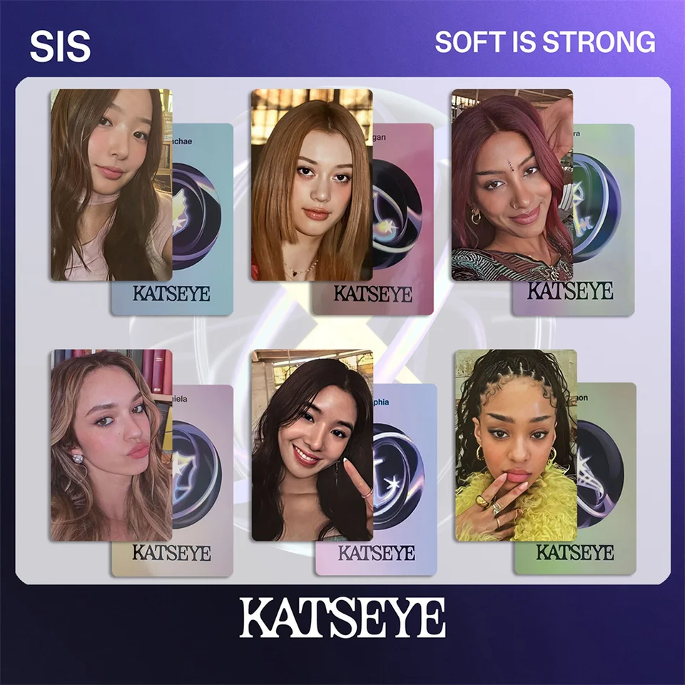 6Pcs/Set KATSEYE New Album SIS Soft Is Strong HD Bright Photocards