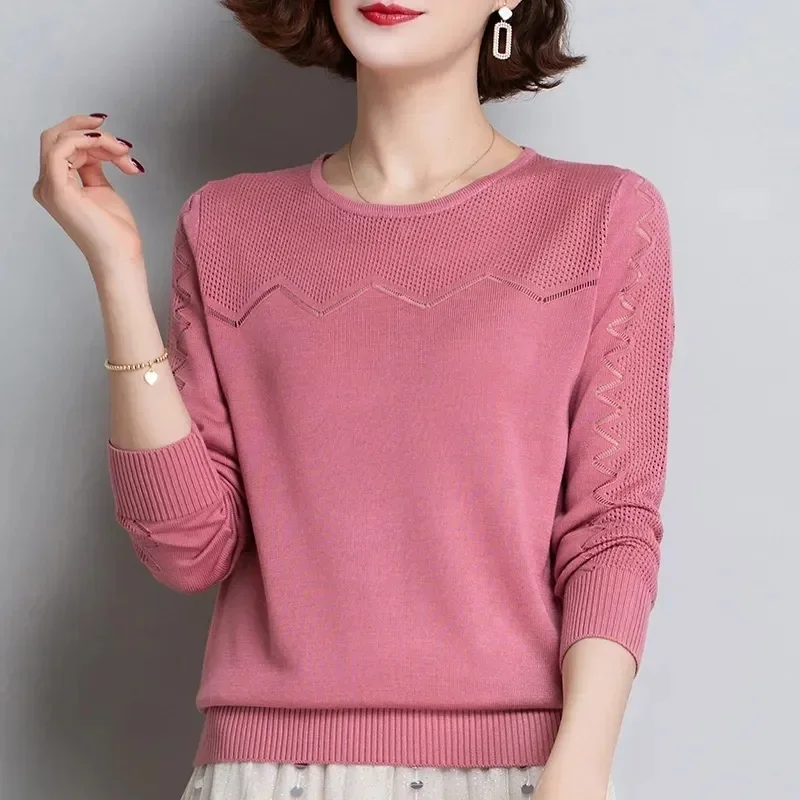 Girl Mesh Spliced T-shirts Women's Spring Autumn Inner Layering Short Bottoming Shirts