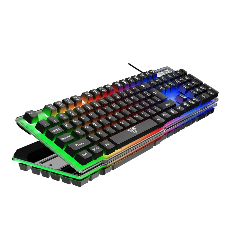 

Механическая игровая USB-клавиатура RGB, складной кронштейн для игровой ПК с ОС