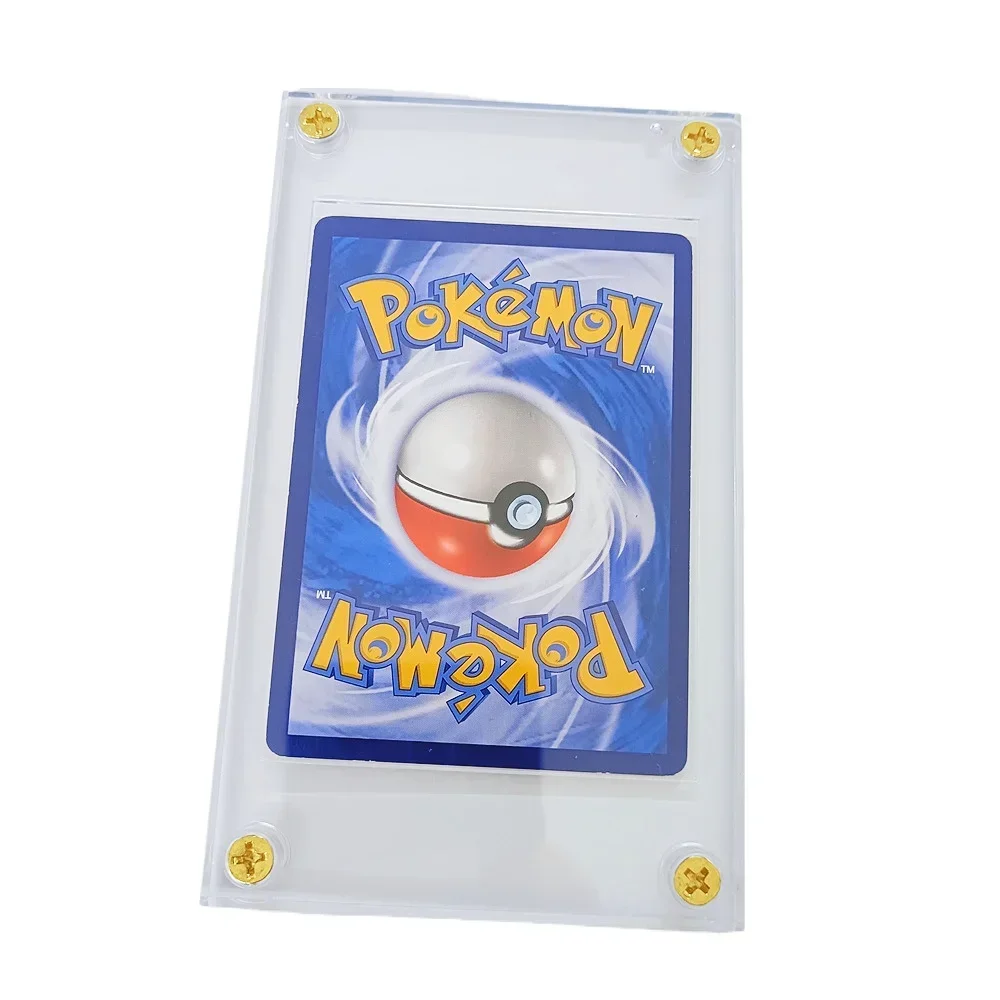 30 Pcs Acrylic Screw Trading Card Protectors With Display Stands - 35 PT Holders For Sports Cards - View #3