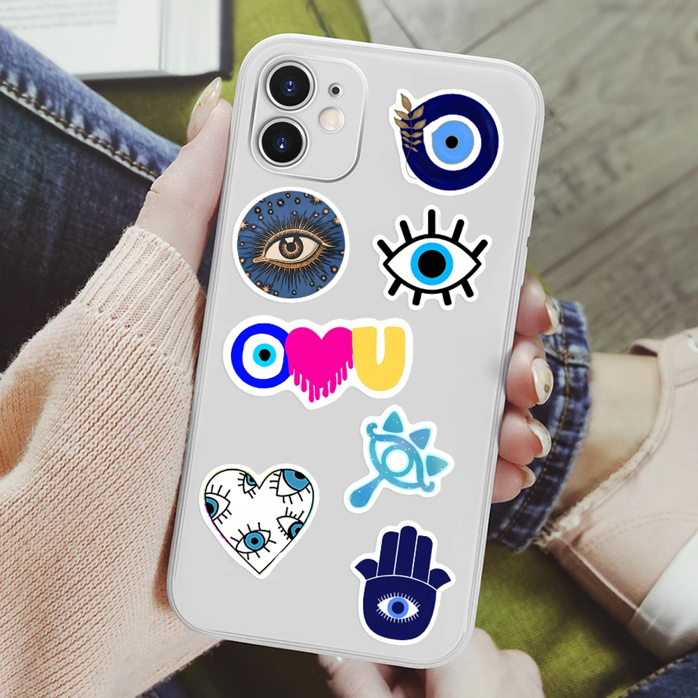 Aesthetic Devil Eye Stickers Art DIY Kids Toys Gift Decorative Decal for Phone Laptop Scrapbook Luggage Bottles Waterproof