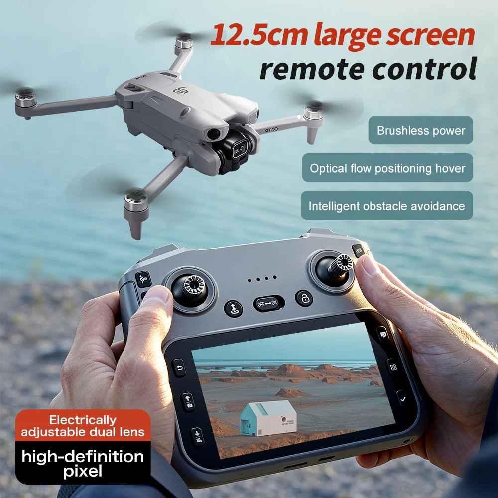 Drone caméra 8K rouge en action lors d'un coucher de soleil, stabilisation fluide - Achetez Drone Caméra 8K HD avec Stabilisation - Livraison Rapide