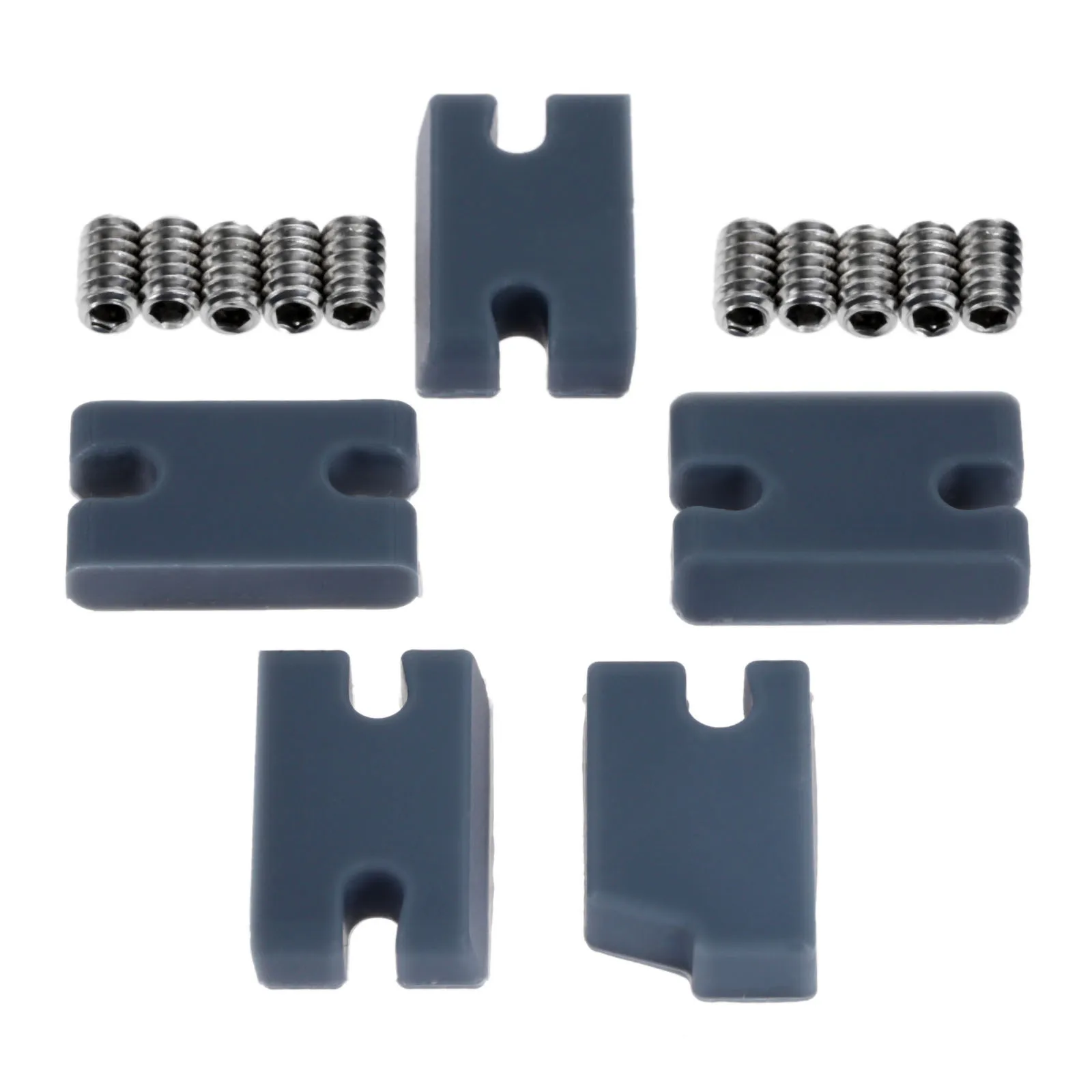5Pcs Surfboard Tail Fin Mounting Converter Fin Box Fixing Compatibility Infills Kit Grub Screws Longboard Surfing Accessory