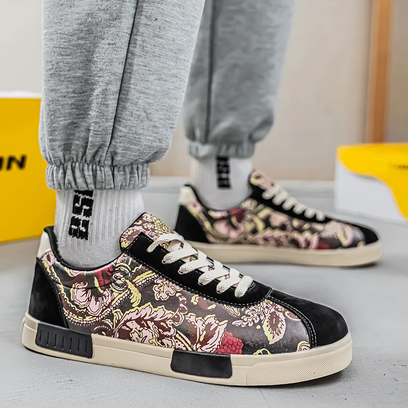PARZIVAL Shoe for Men Prints Designer Canvas Men Shoes Forrest Gump Sneakers Tennis Trainers Male Casual Sneakers Zapatos Hombre 5