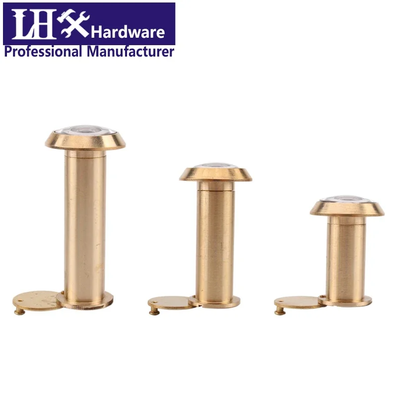 Brass Door Peephole Viewers for Home Security 14-24mm Diameter 35-110mm Thickness Gate Hardware DIY YP294 i door peephole