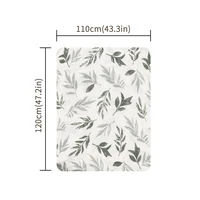 Elinfant Muslin Swaddle Blankets 100% cotton 120*110cm 2 Layers Newborn Baby Bath Towel Wrap Nursing Cover 2