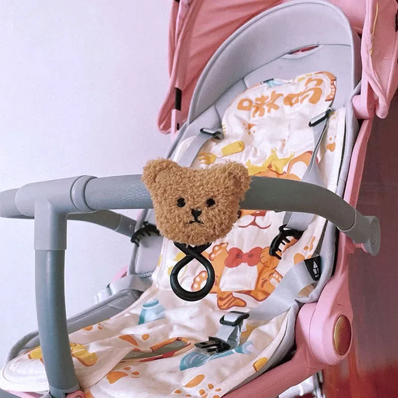 Description Picture 5 of itemBaby Stroller Universal Accessories Hook, Cute Bear Car Hook, Going Out Mommy Handbag Hook, Baby Stroller Hooks, Multifunctional