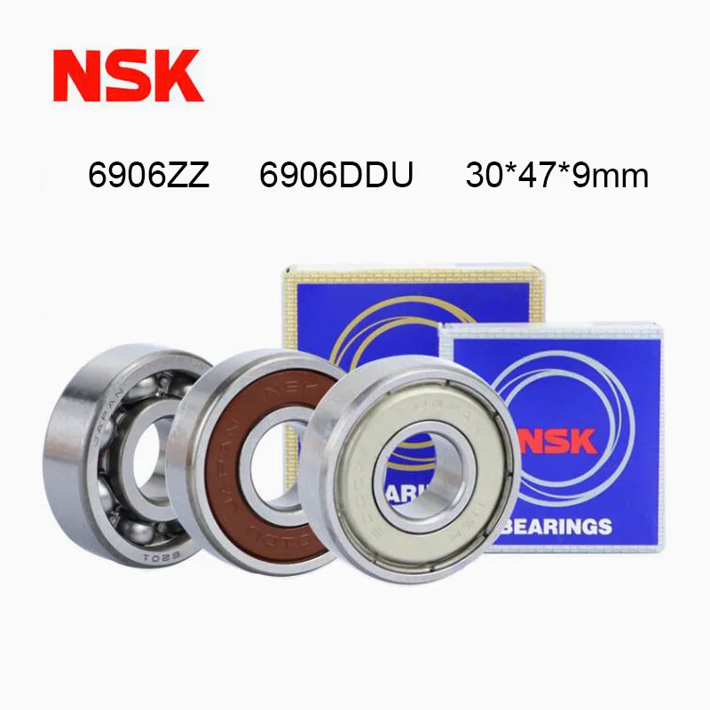 Фото Подшипник NSK 6906ZZ 6906DDU, 2 шт., 30*47*9 мм, фоторадиальный шарикоподшипник 6906ZZ 2RS 6906-2RS, металлическая резиновая Герметичная крышка №1