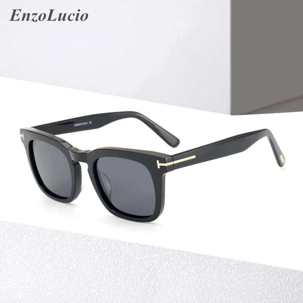 

Brand Designer Classic Square Polarized Sunglasses for Men Vintage Acetate Anti-ultraviolet Sun Glasses Women UV400 Sunglass