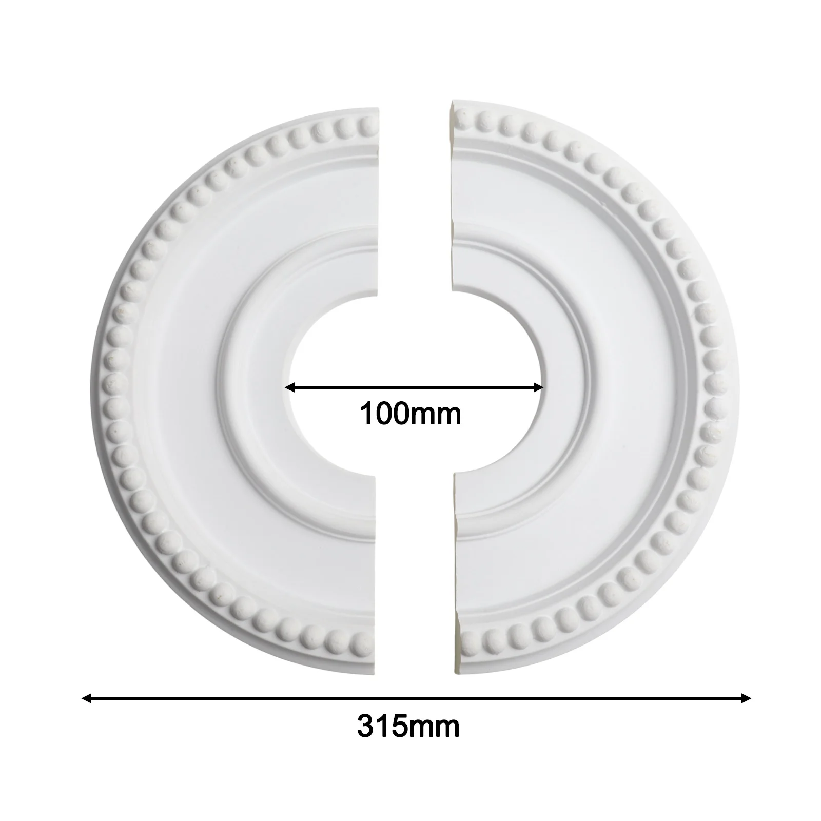 Ceiling Medallion Round Split For Conceals Ceiling Imperfections Cracks Household Decoration Fan Light Fixtures Cover