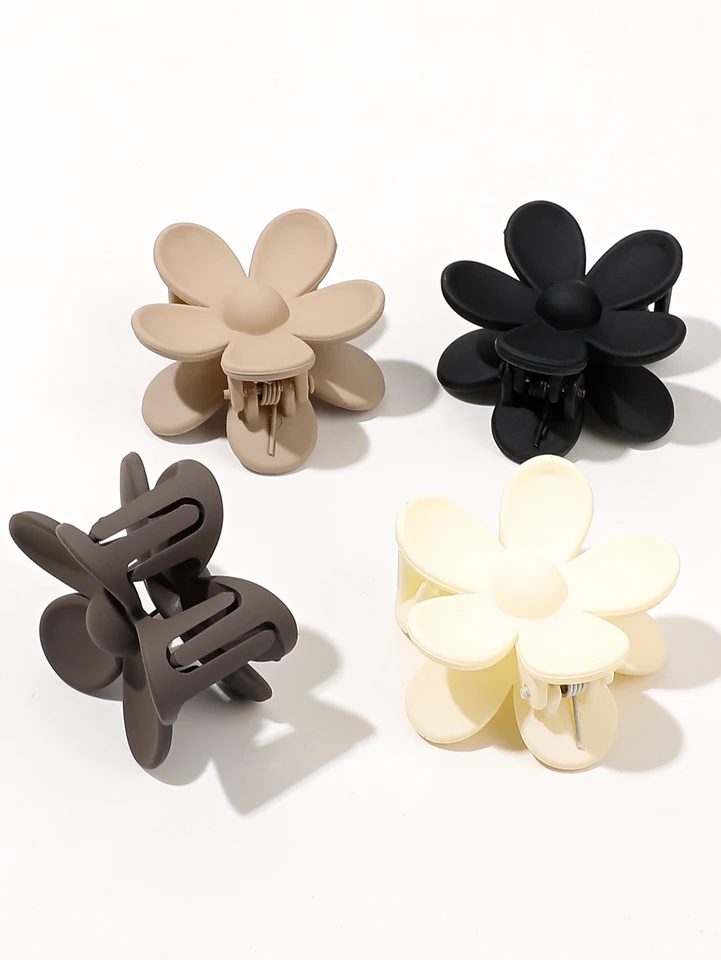 Fermaglio per capelli a forma di fiore, 8 pezzi, graziosi e grandi, opachi, per donne e ragazze, antiscivolo, per capelli sottili