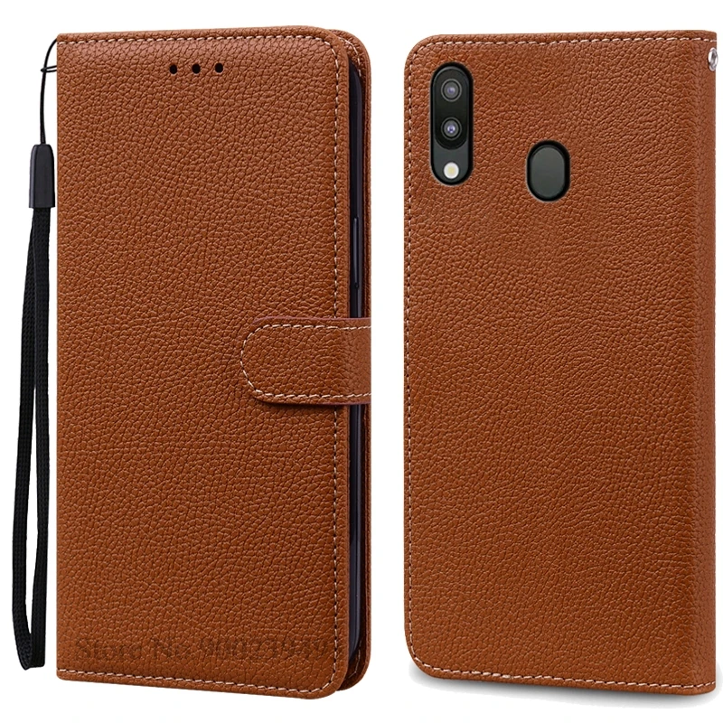 Leather Wallet Case for Samsung Galaxy M20 - Flip Cover & Card Holder