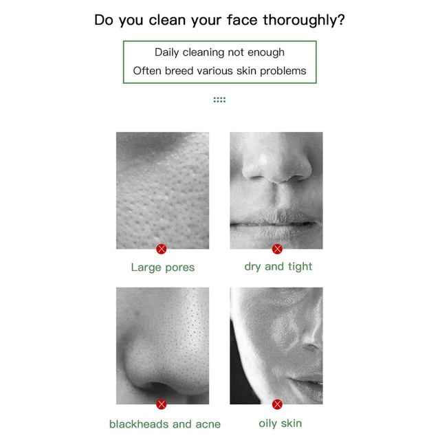 Gentle Cleansing Green Tea Mud Mask - Acne Remover and Blackheads Treatment with Oil Control - Face Mask for Clearer Skin and Po 3