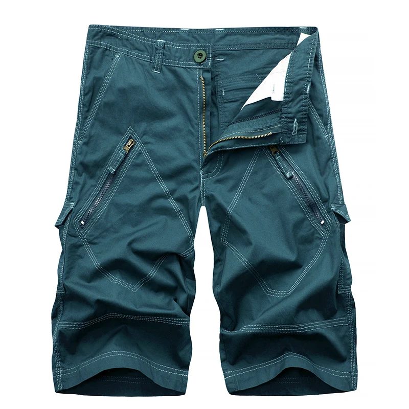 thumbnail image 1 of Pantalones cortos de verano para exteriores para hombre, pantalones cortos cargo holgados de alta calidad con múltiples bolsillos y diseño de cinco puntos, 1 of 4