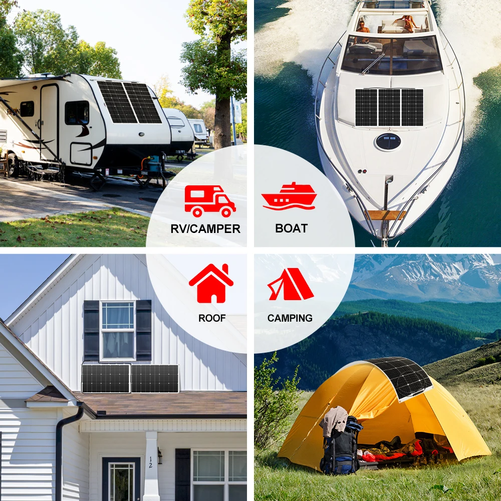 Flexible Monocrystalline Waterproof Solar Panels 6