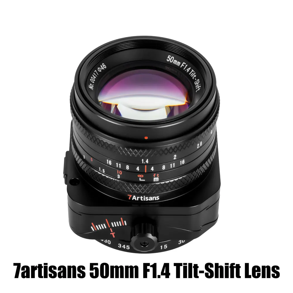 

Объектив 7artisans 50 мм F1.4 с ручной настройкой наклона и большой диафрагмой