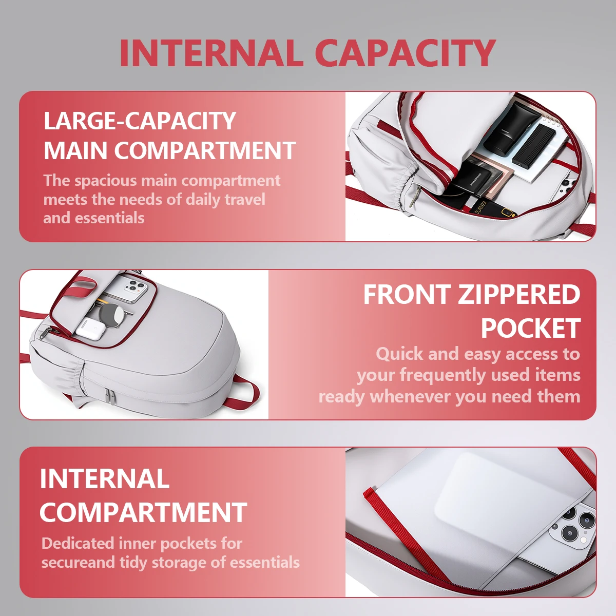 Backpack Men's Simple Large-Capacity Computer Backpack Women's Casual Japanese Style Junior High School Student High School Student Schoolbag Female Simple Work Clothing Hiking