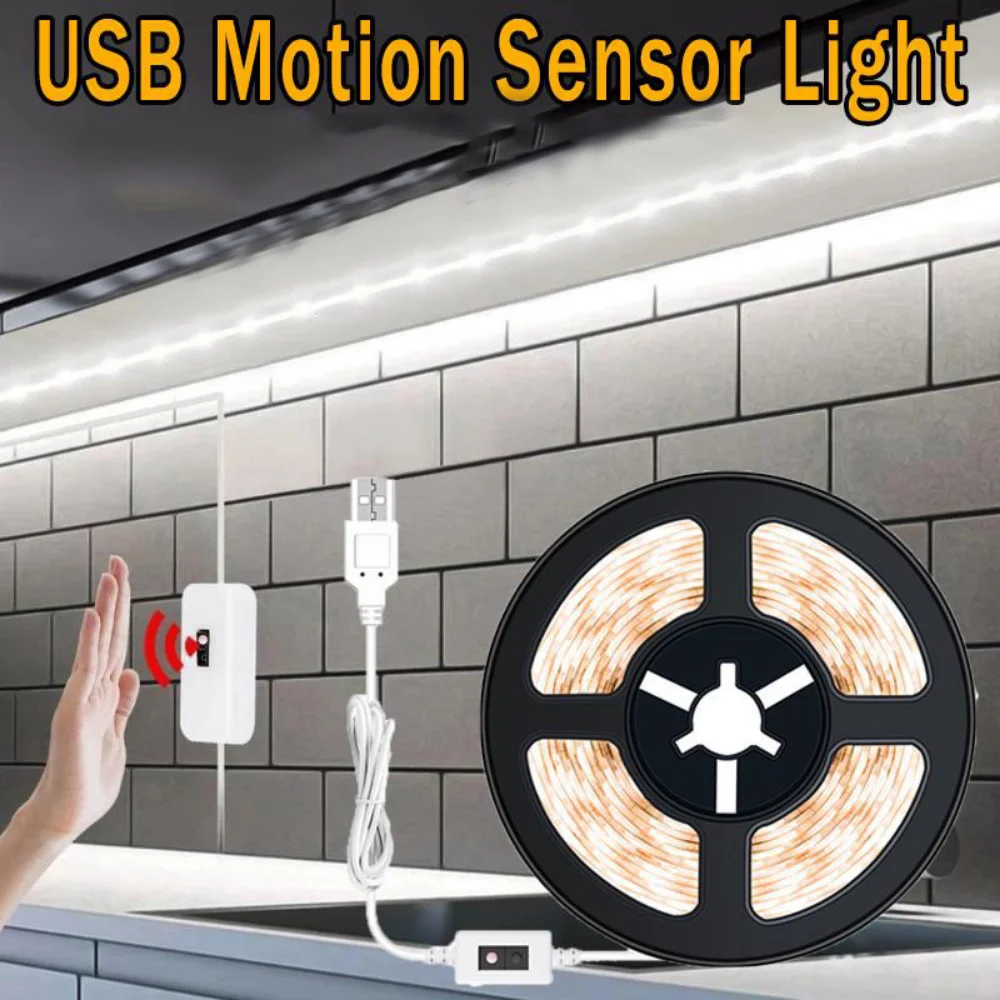 USB-Motion-LED-Strip-Lights-Led-Light-Tape-TV-Backlight-Kitchen-LED ...