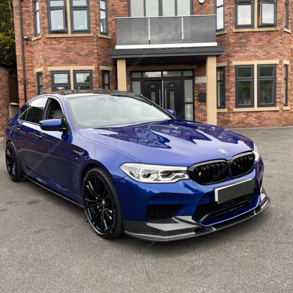 

For Bmw F90 M5 Performance Front Bumper Lip Spoiler Splitter Diffuser Bodykits M5 M5 Competition 2018-2020 Pre-Facelift Tuning