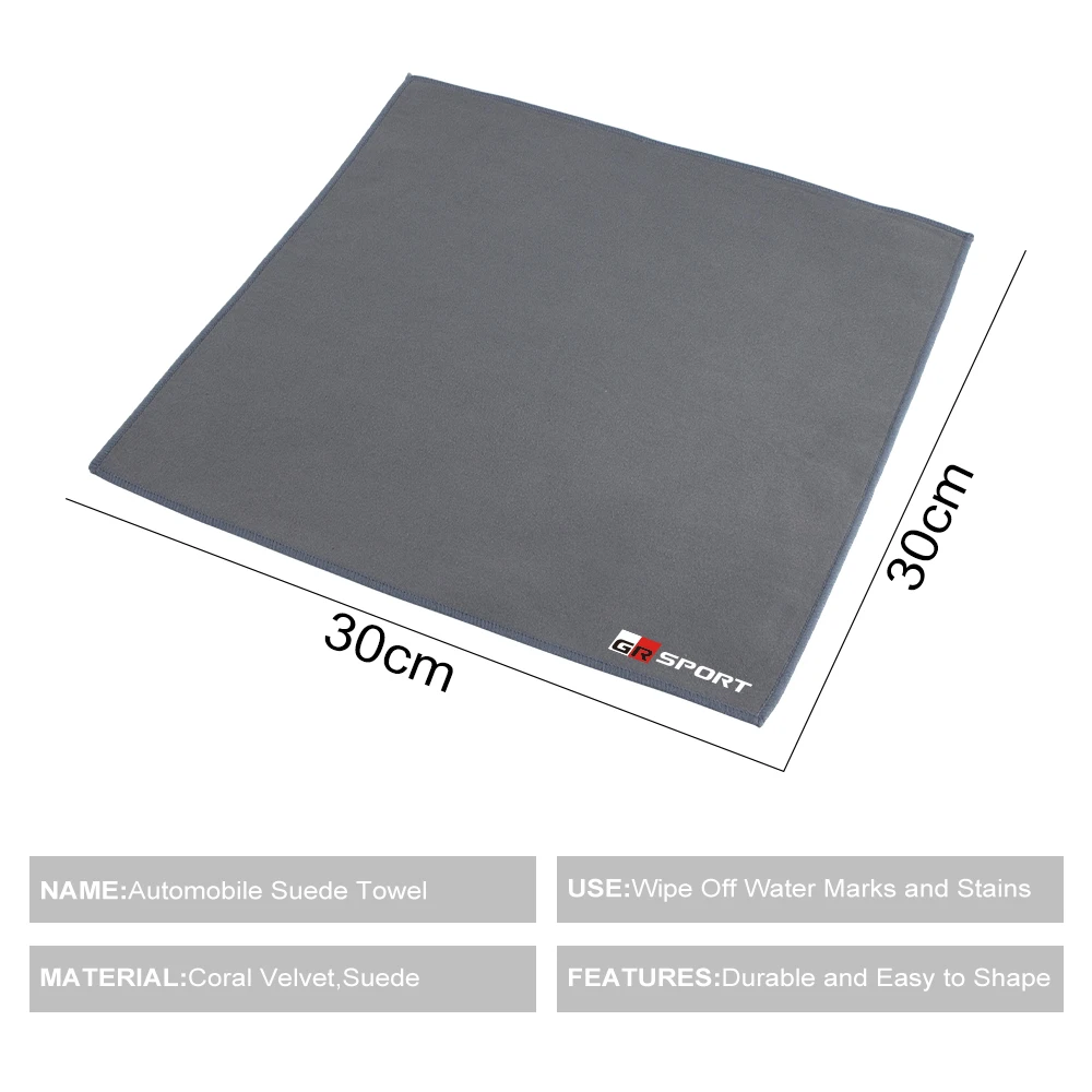 Car Cleaning Cloth Towel for TOYOTA GR Yaris Sport Gazoo Racing Corolla Supra 86 Hilux C-HR Cross Prius Harrier